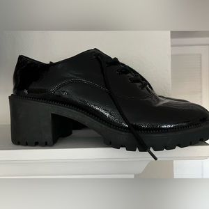 Black Heeled Loafers